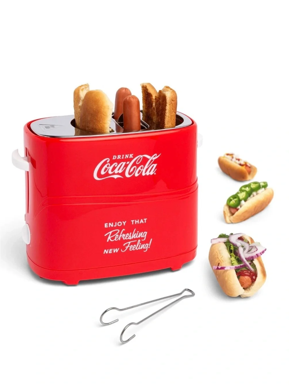 Nostalgia Pop-Up Hot Dog Toaster Coca-Cola Coke red retro